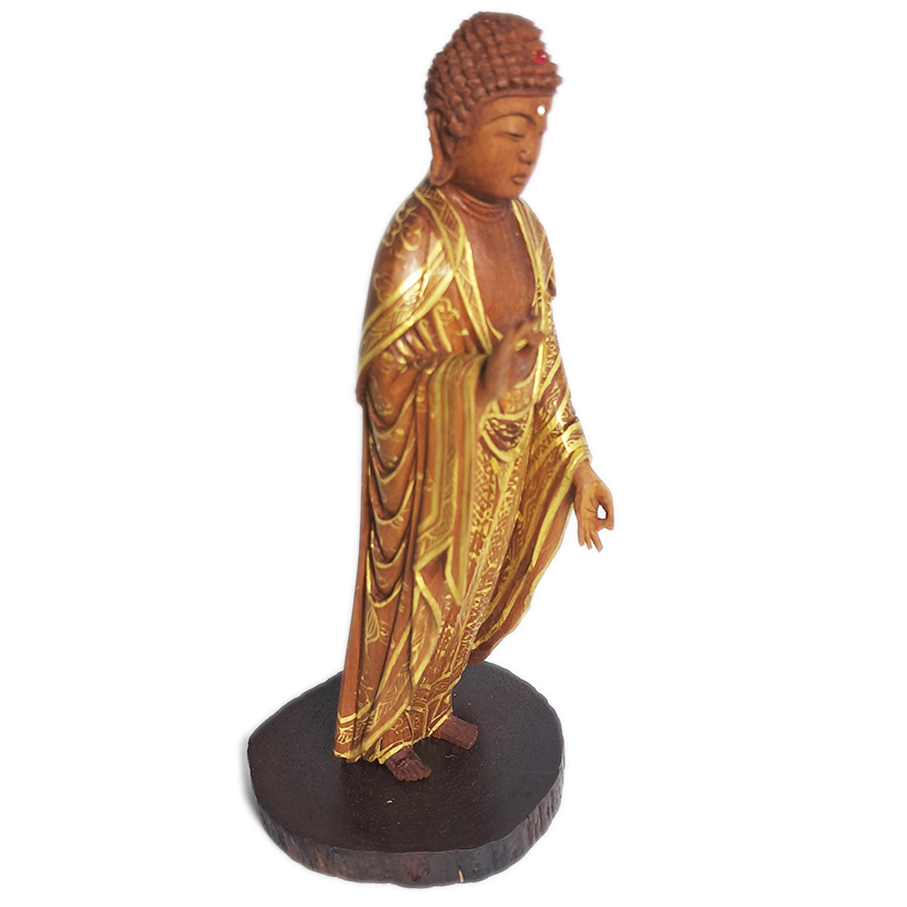 阿彌陀佛{台灣肖楠木}高13公分 【十方】152501