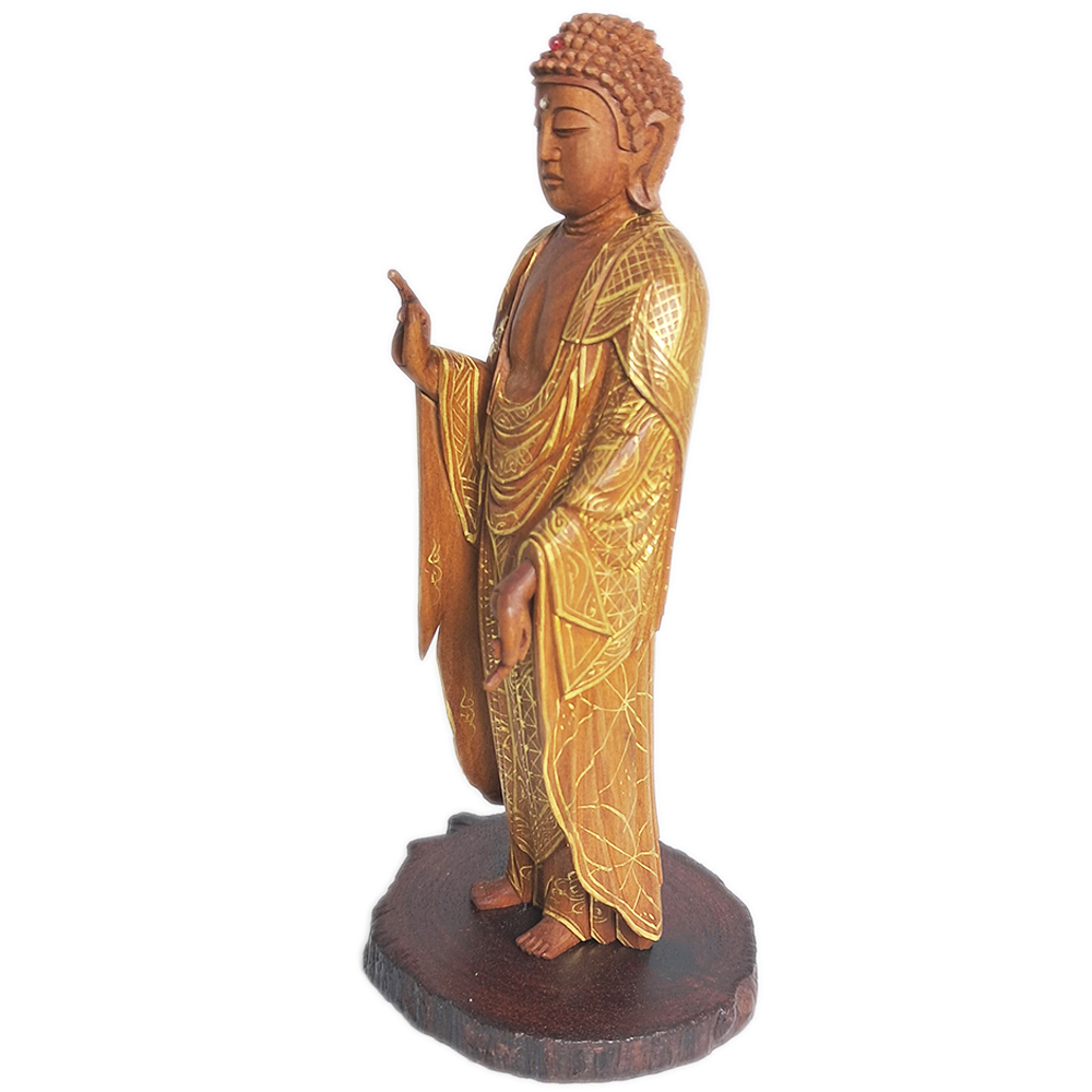 阿彌陀佛{台灣肖楠木}高13公分【十方】152500