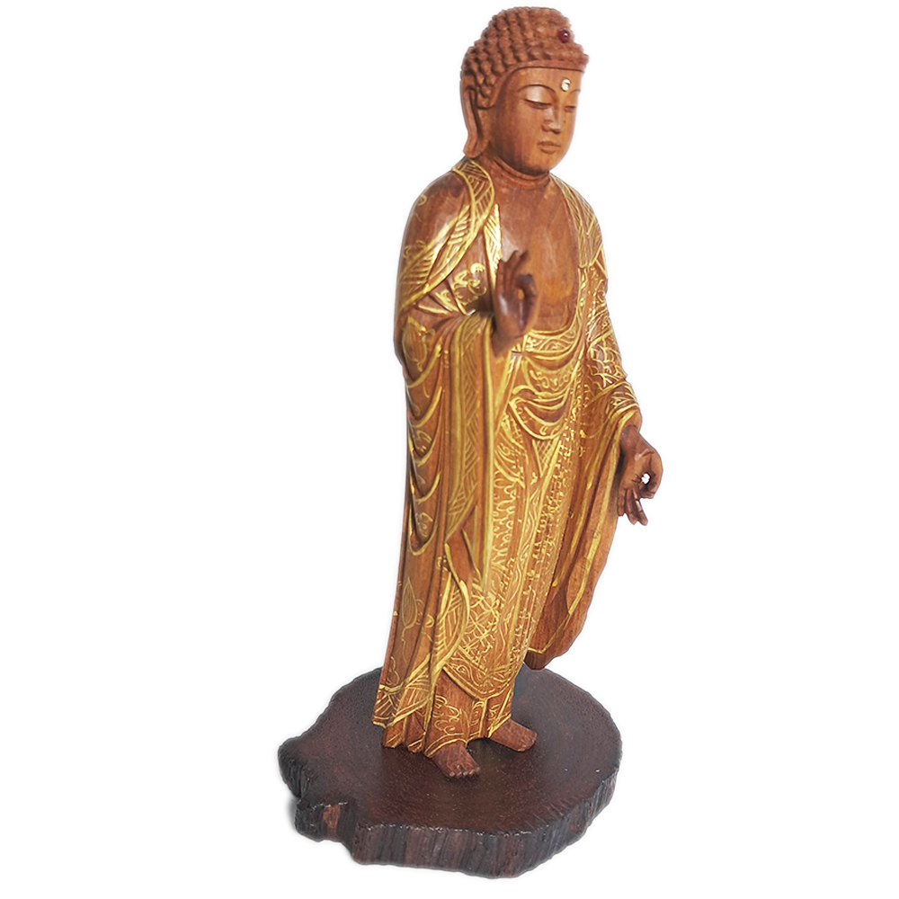 阿彌陀佛{台灣肖楠木}高13公分【十方】152500