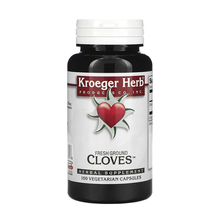 Kroeger Herb Co, Fresh Ground Cloves, 100 Veggie Caps