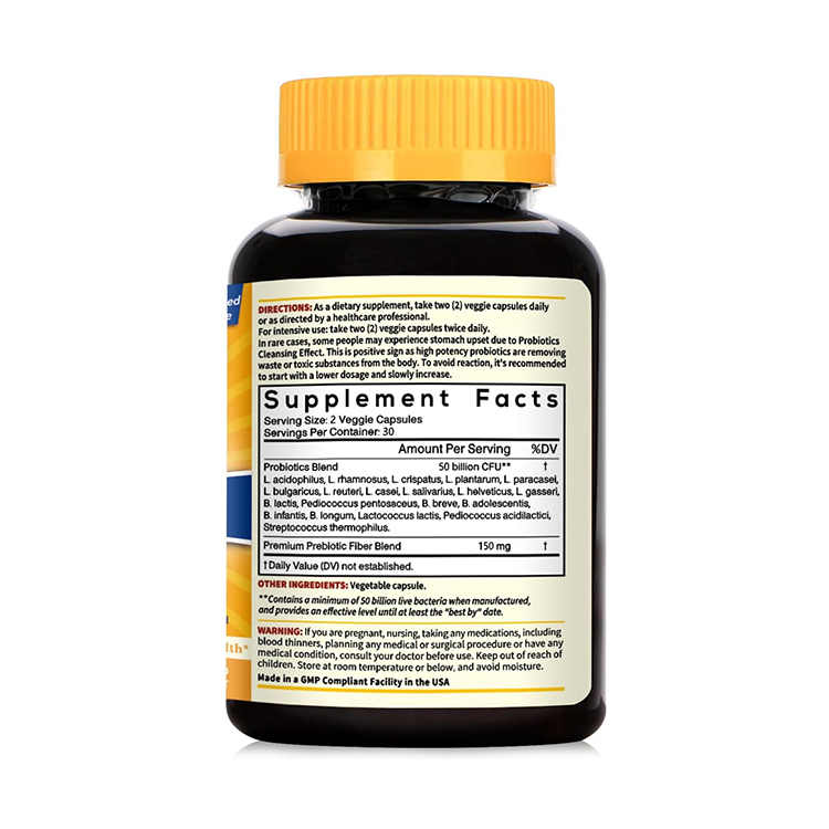 NewRhythm Probiotics 20 Strains , 50 Billion CFU , 60 Veg Capsules