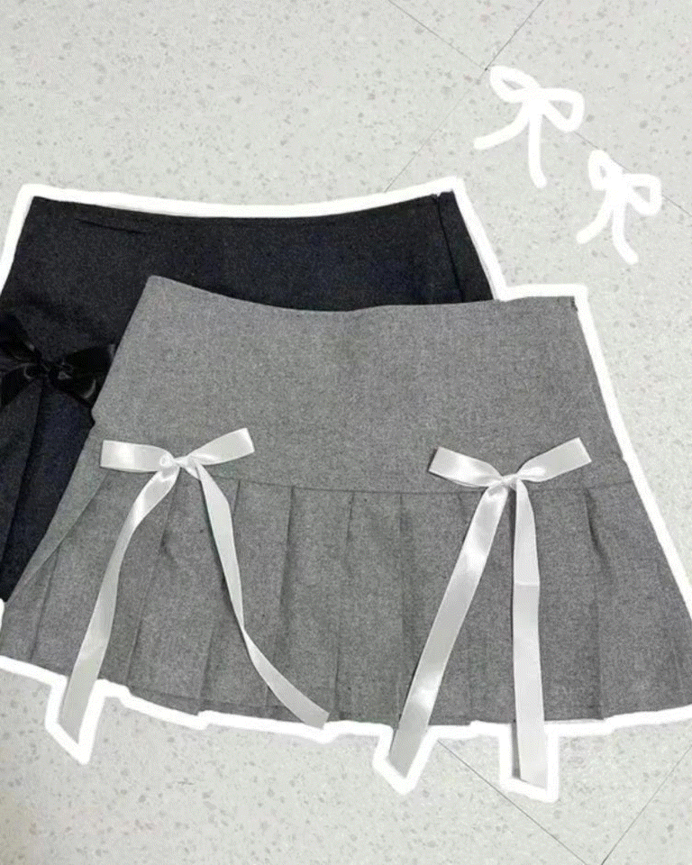 Low Waist Ribbon Skirt ིྀ 【KR】