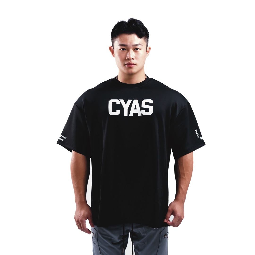 [Interlock™] Oversized Tee - Black