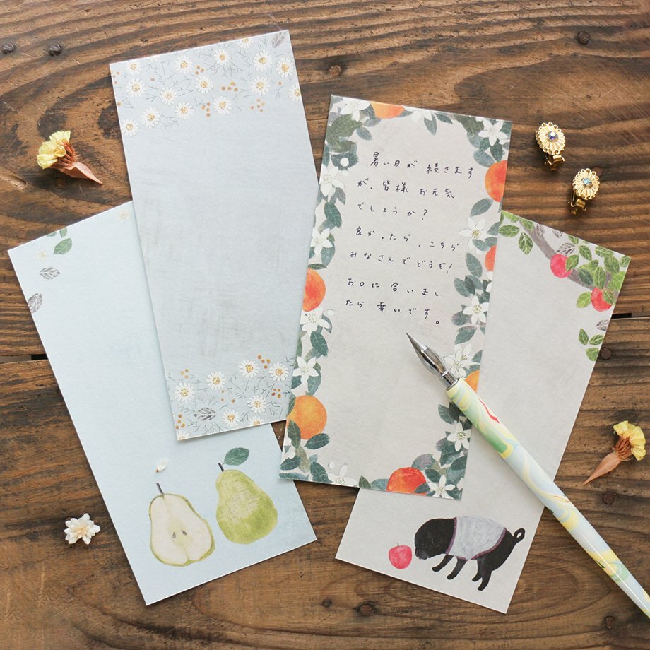 慢生活 20枚和紙一筆箋｜日本表現社 x 大森木綿子