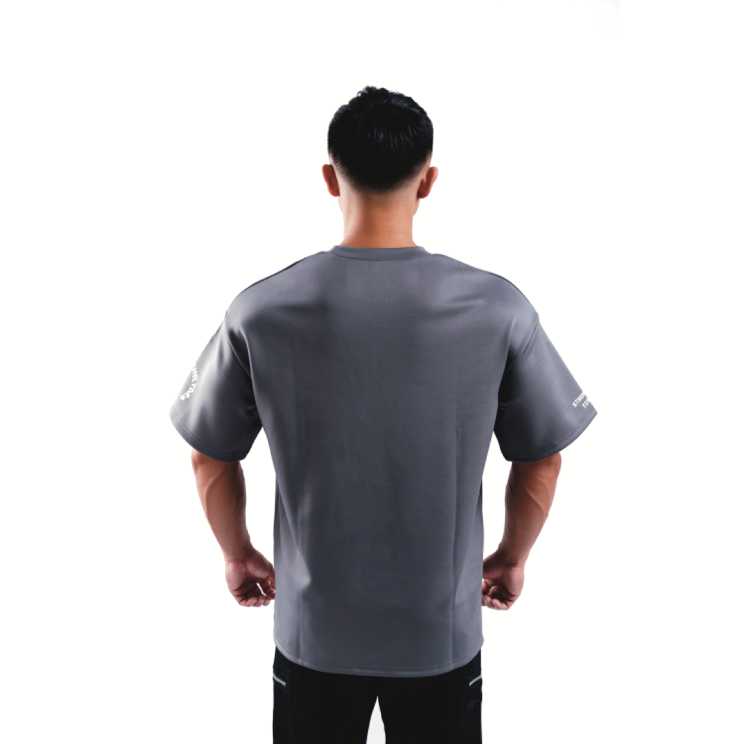 [Interlock™] Oversized Tee - Gray