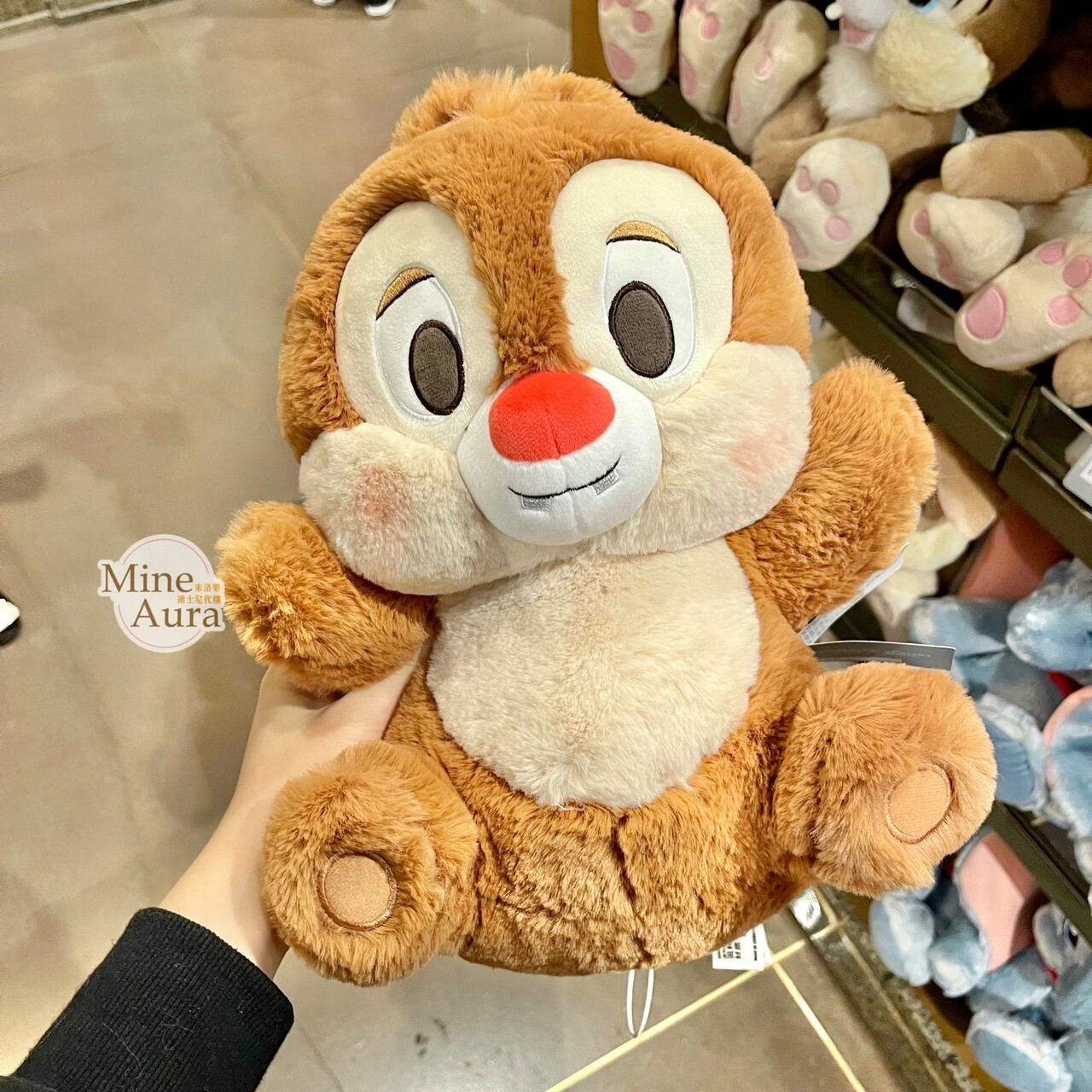 (限時特價) 抱抱我系列 紅鼻 蒂蒂 Dale 娃娃 玩偶 奇奇蒂蒂 Chip 'n Dale -上海迪士尼樂園