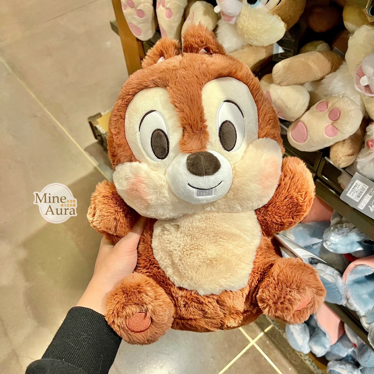 抱抱我系列 黑鼻 奇奇 Chip 娃娃 玩偶 奇奇蒂蒂 Chip 'n Dale -上海迪士尼樂園