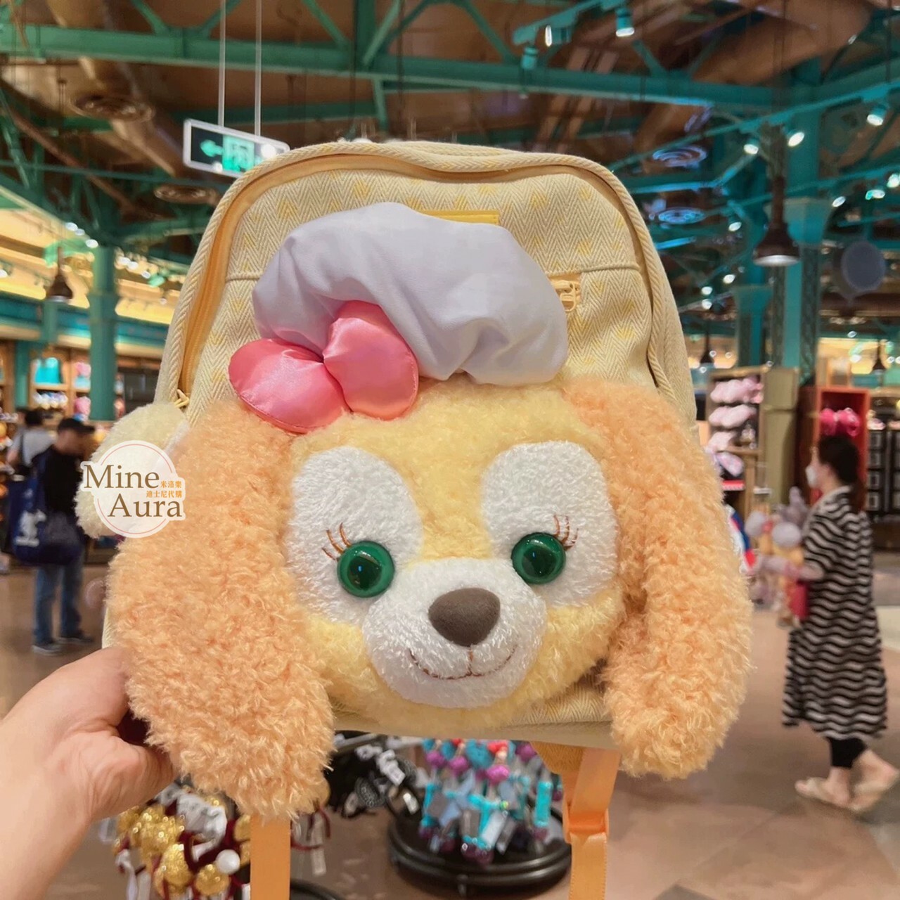 可琦安 餅乾 CookieAnn 絨毛大頭 造型 後背包 -上海迪士尼樂園