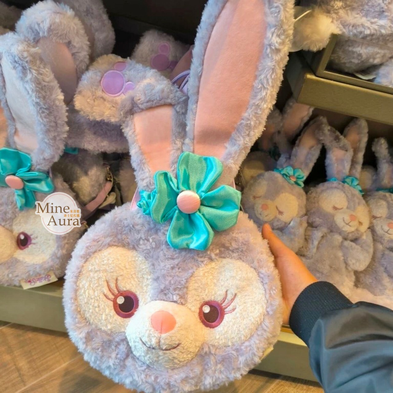 史黛拉露 星黛露 StellaLou 大頭 絨毛 3way 手提包 斜背包 後背包 三用包 -上海迪士尼樂園