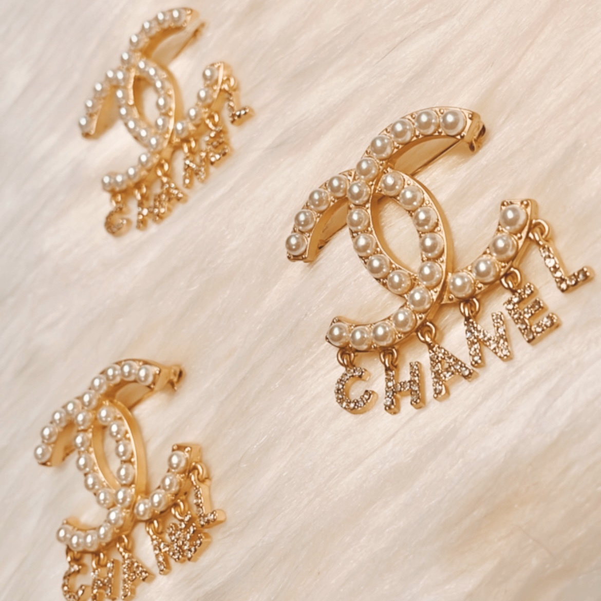 香奶奶經典雙c珍鑽 CHANEL墜翻玩胸針