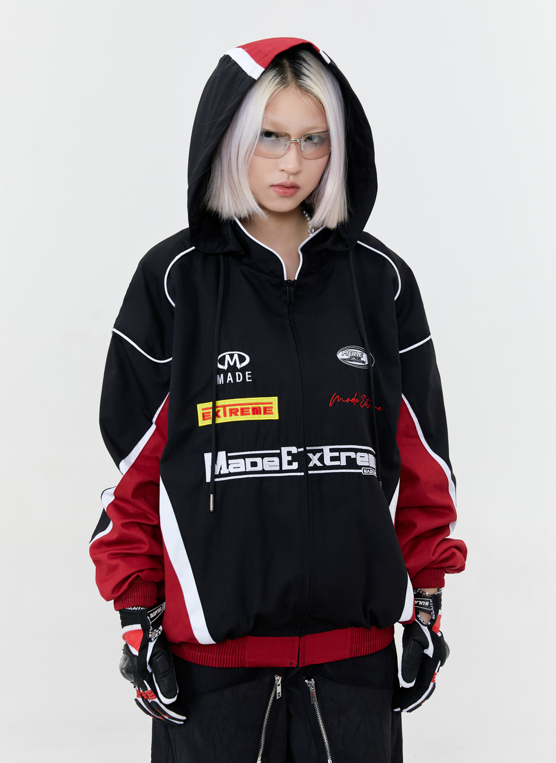 造型拉鍊連帽外