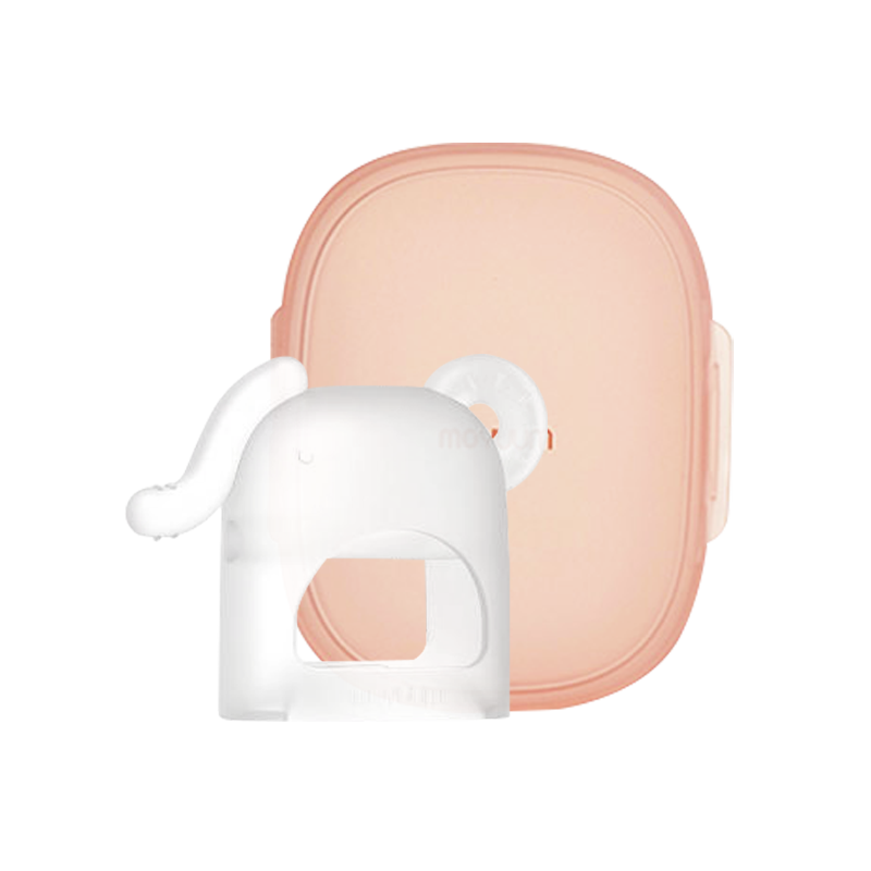 MOYUUM 白金矽膠手套固齒器-小小象