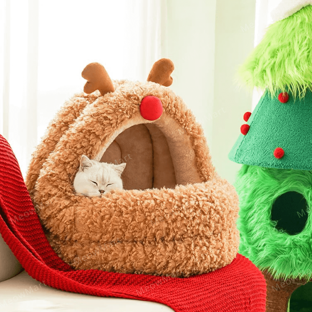 zeze 聖誕麋鹿蒙古包貓窩