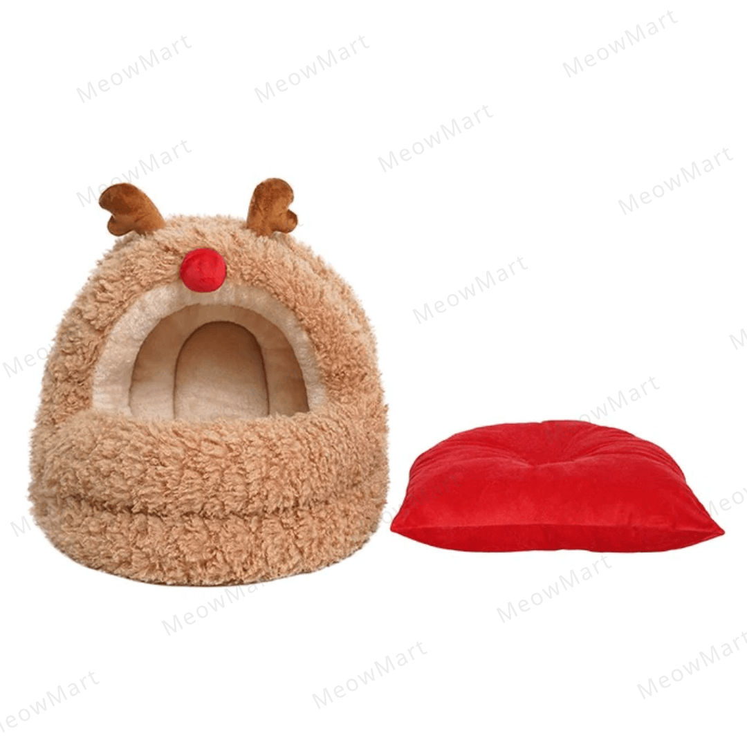 zeze 聖誕麋鹿蒙古包貓窩