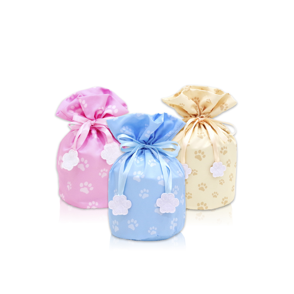 肉球印花寵物骨灰罐防塵套(3寸)