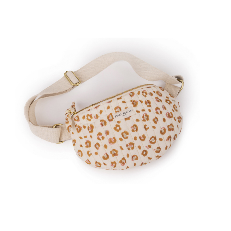 豹紋清柔白 | 單肩包