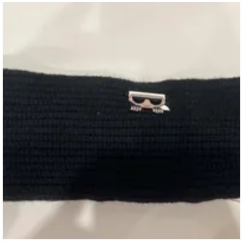 [S] KARL LAGERFELD L2KH7108 PEEKING KARL HEADBAND.BLACK, 194775081460 (SKL762)