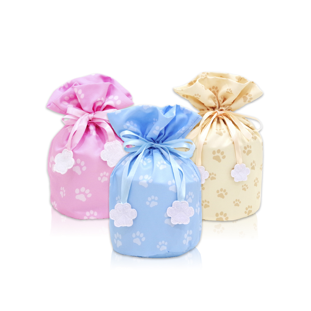 肉球印花寵物骨灰罐防塵套(4寸)