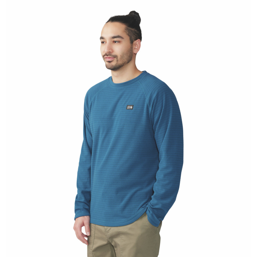 Mountain Hardwear Midlayer Crew / Summit Grid™ Long Sleeve Crew Men / 深裏海藍 (MHW2042511418)