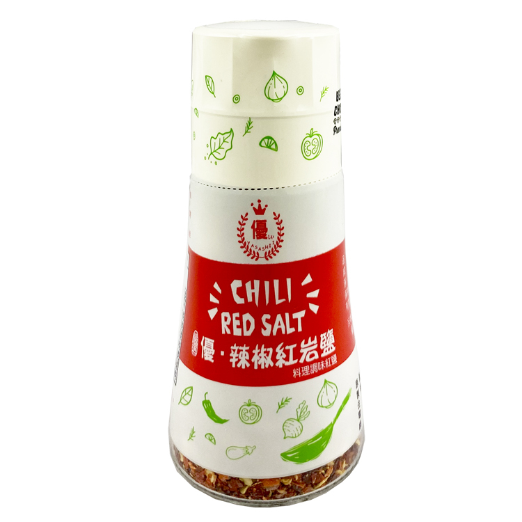 優-辣椒紅岩鹽(研磨罐)60g