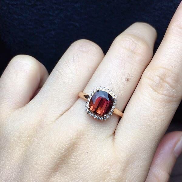 限量特價 18k真金真鑽 碧璽戒指 送證書