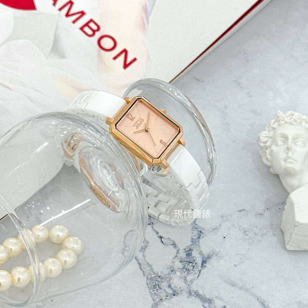 【NATURALLY JOJO】優雅步調陶瓷腕錶 JO96991-13R 20mm 現代鐘錶