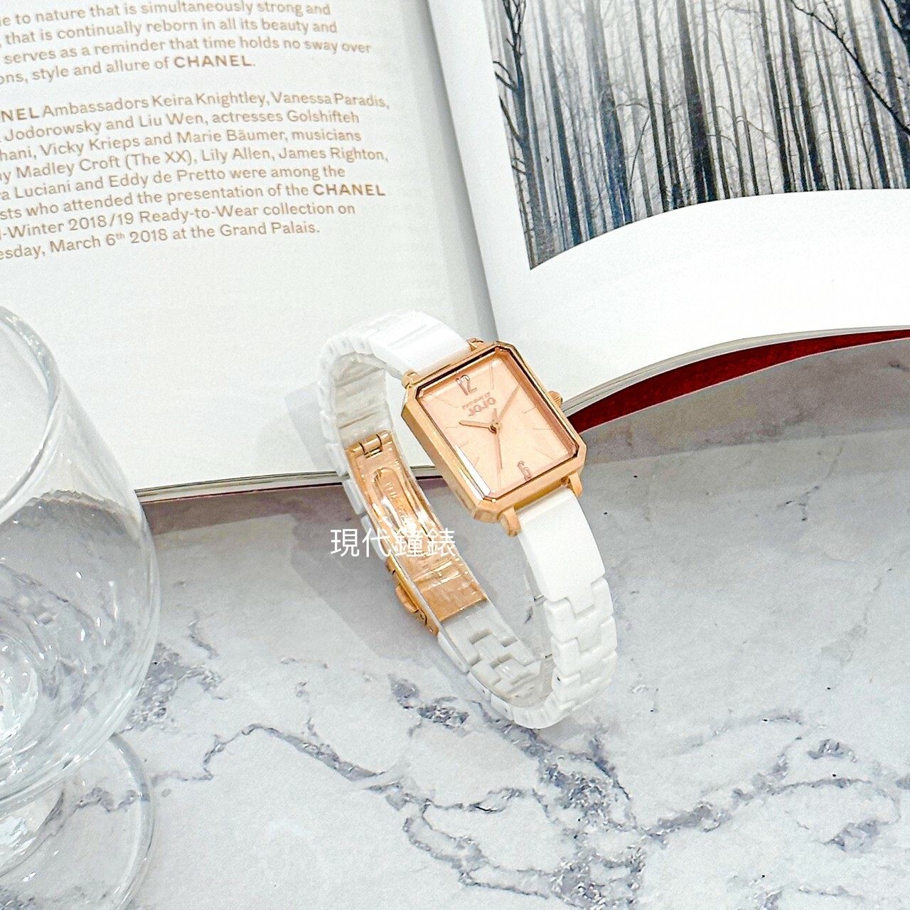 【NATURALLY JOJO】優雅步調陶瓷腕錶 JO96991-13R 20mm 現代鐘錶