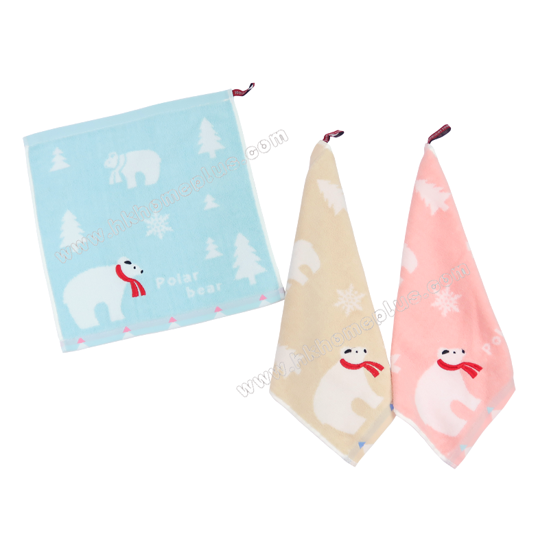 6條裝 厚身北極繡花抹手巾