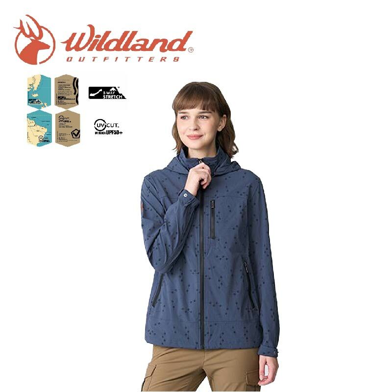 Wildland 荒野 女N66彈性印花抗UV三季外套 (2色) 出國/旅行/徒步/日常/上班 14WB21917