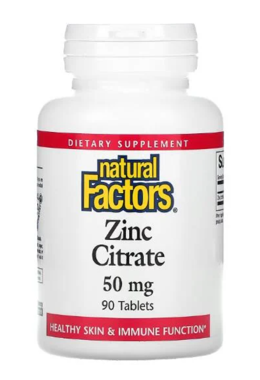 [預購] 檸檬酸鋅 50毫克 90粒 Natural Factors Zinc Citrate