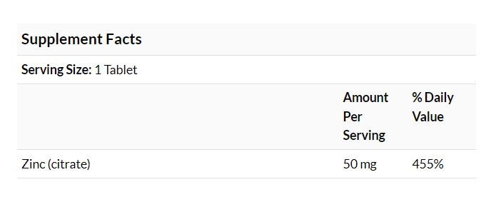 [預購] 檸檬酸鋅 50毫克 90粒 Natural Factors Zinc Citrate