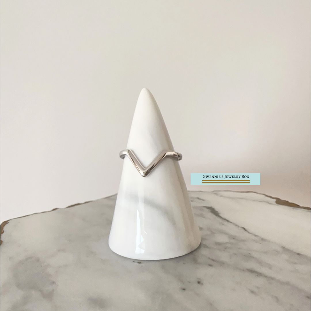 V字造型 - 14k金戒