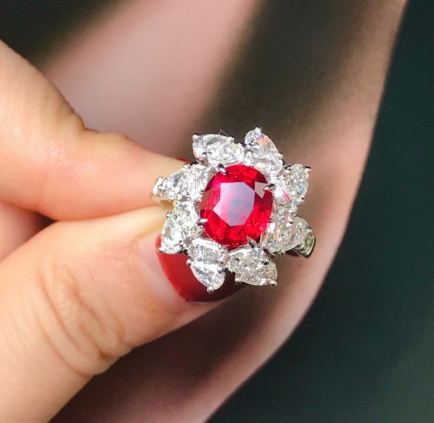 3.01ct 18k紅寶石戒指