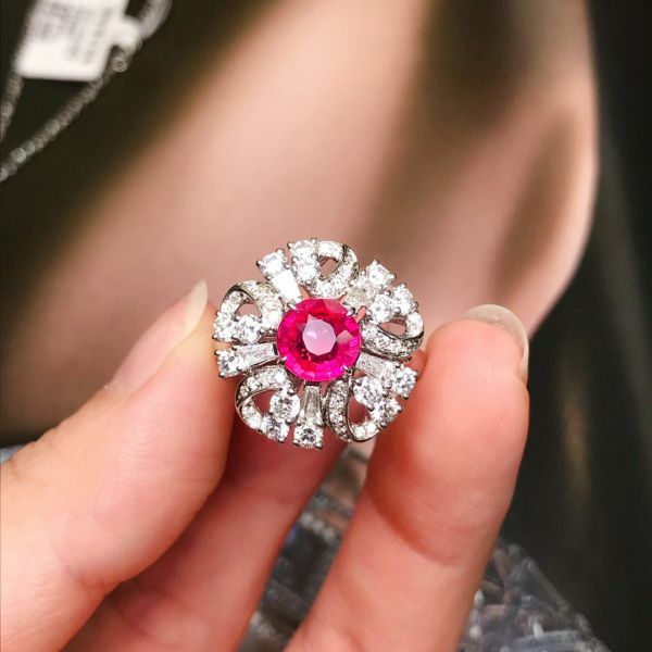 1.55ct 18k紅寶石戒指