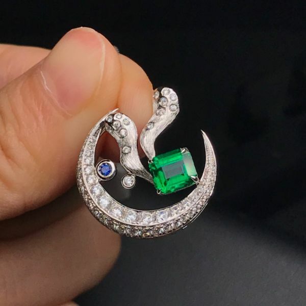 0.95ct 祖母綠吊墜