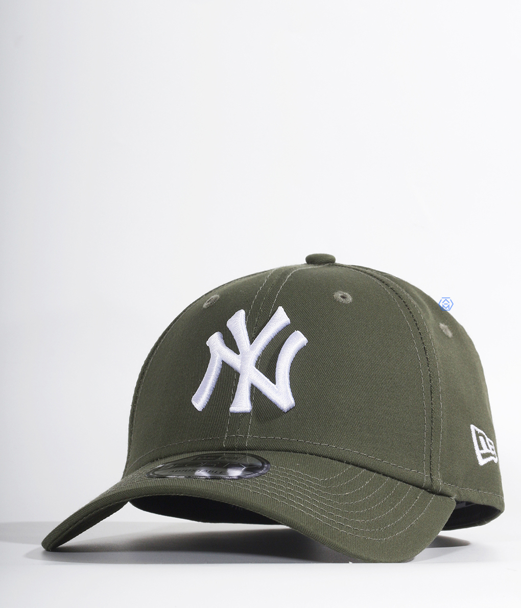 New Era 9Forty Cap NY 軍綠底 白Logo棒球帽