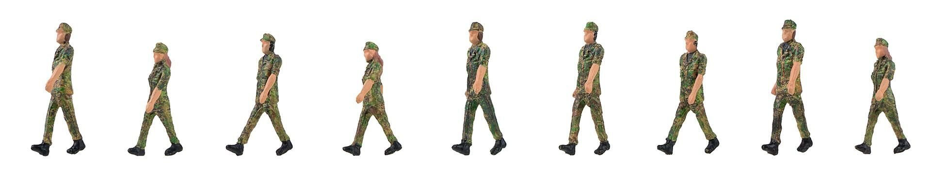 Faller 151750 HO Scale Soldiers in step