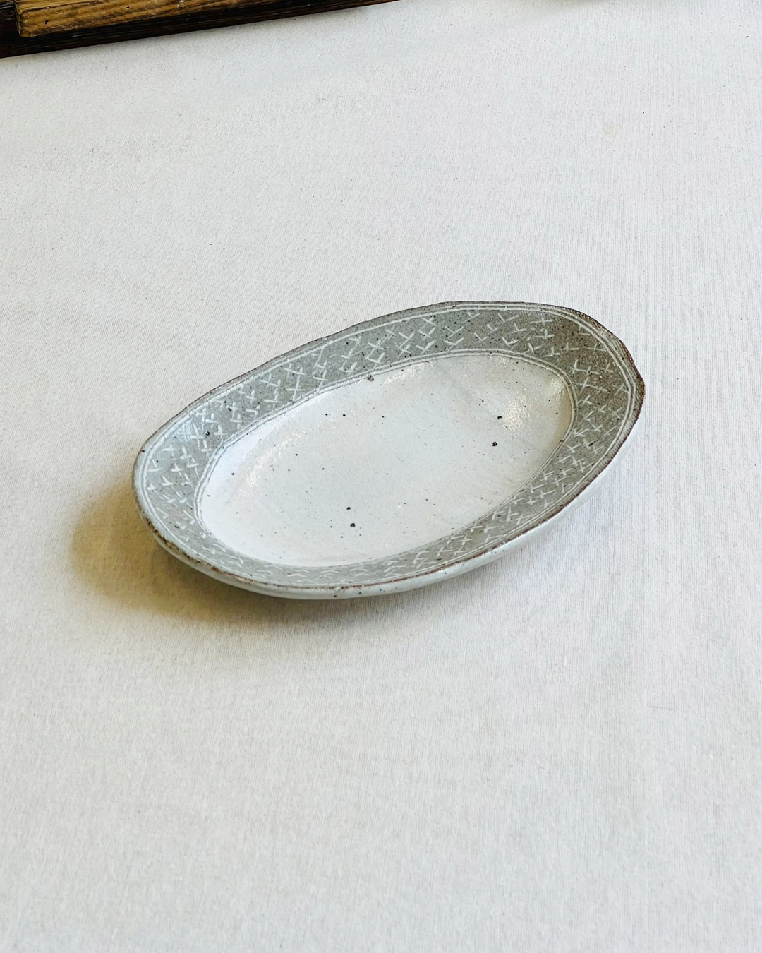 手工陶器 兵山窯 Risti系列 橢圓皿｜UPRODUCTS