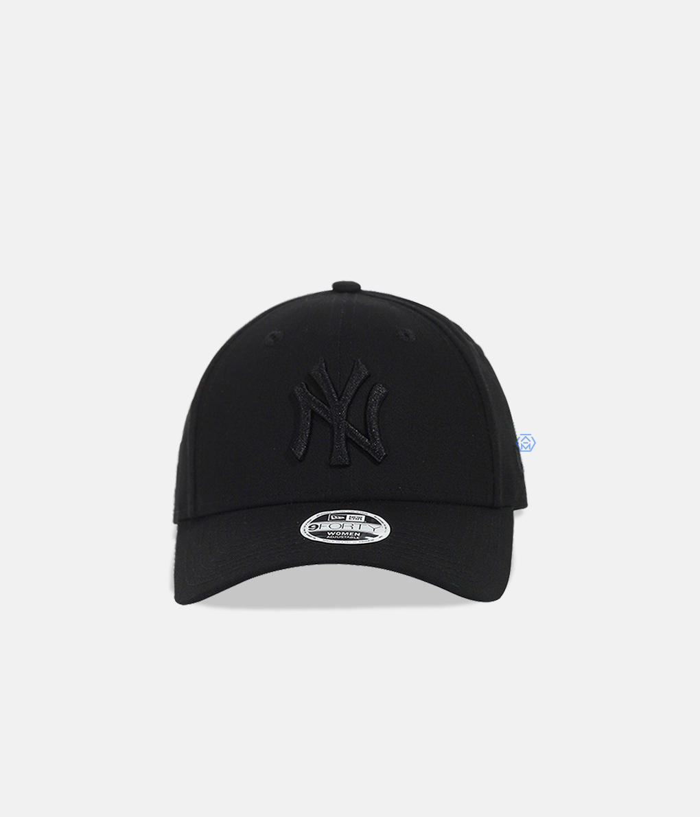 New Era 9Forty Cap NY 黑底 黑Logo棒球帽-Women標