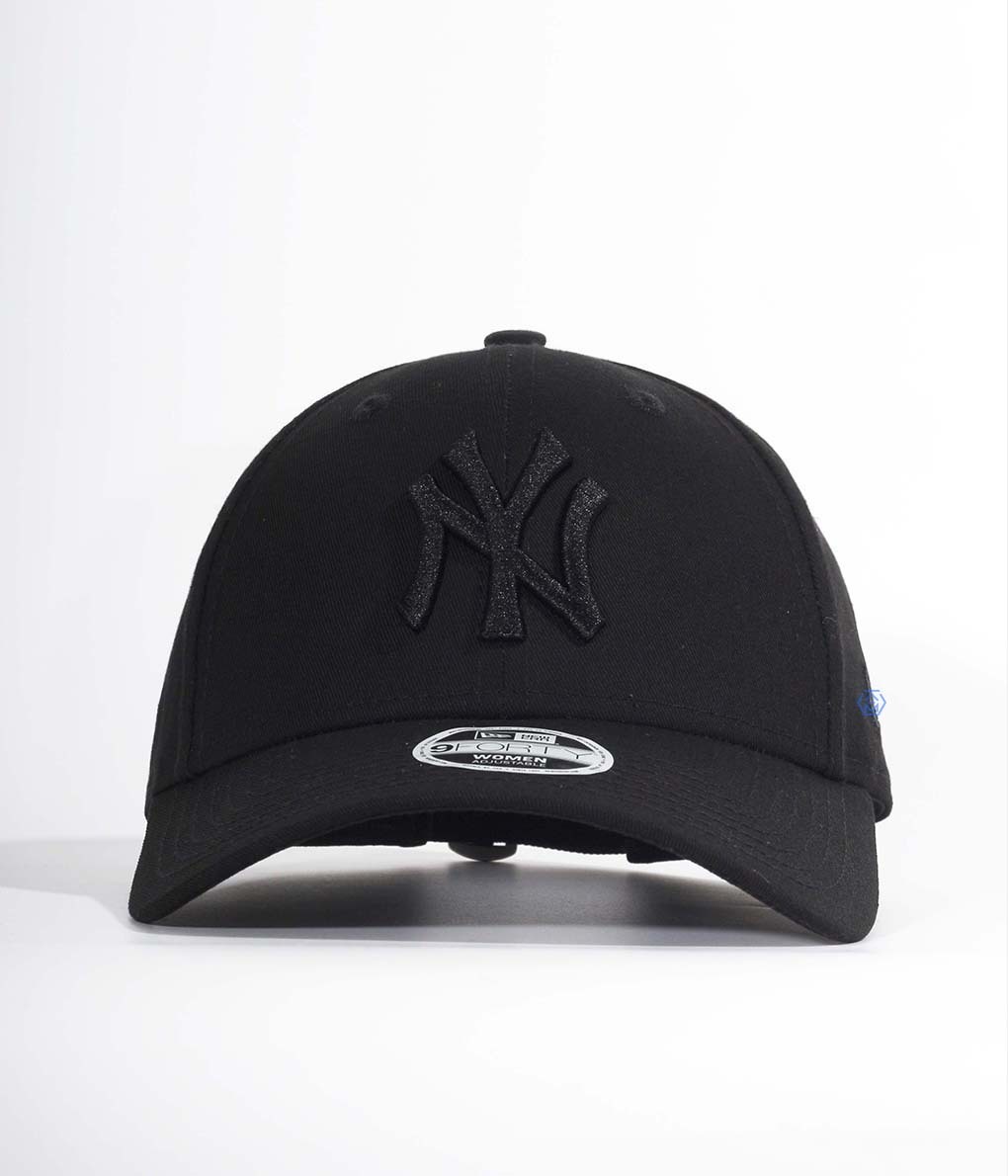 New Era 9Forty Cap NY 黑底 黑Logo棒球帽-Women標