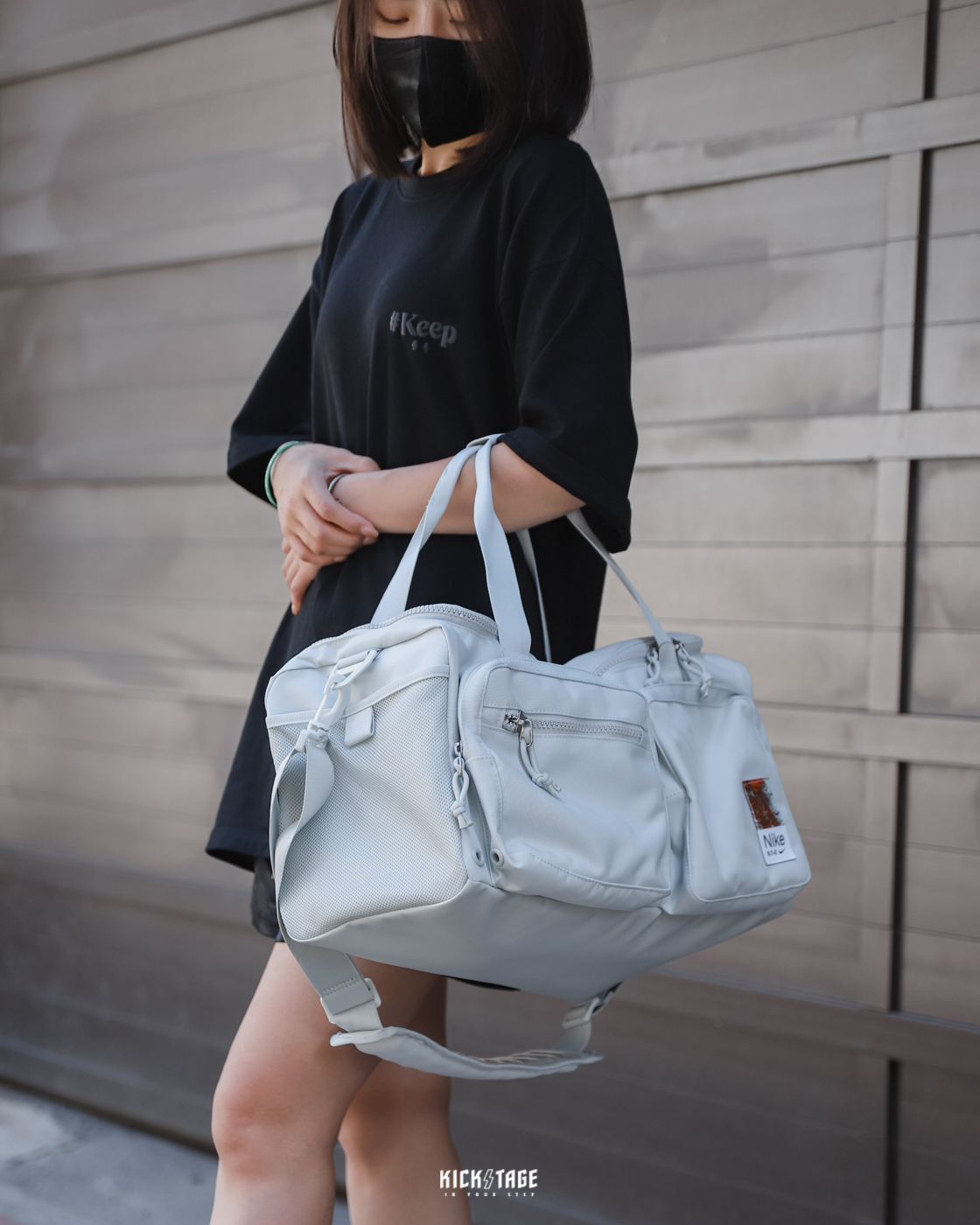 NIKE UTILITY POWER 氣墊背帶 健身 訓練 運動 大容量 手提袋 旅行袋 全黑【CK2795-010】海軍藍【CK2795-454】黑白大勾【FB2825-010】灰色【FJ4817-034】UTIBG