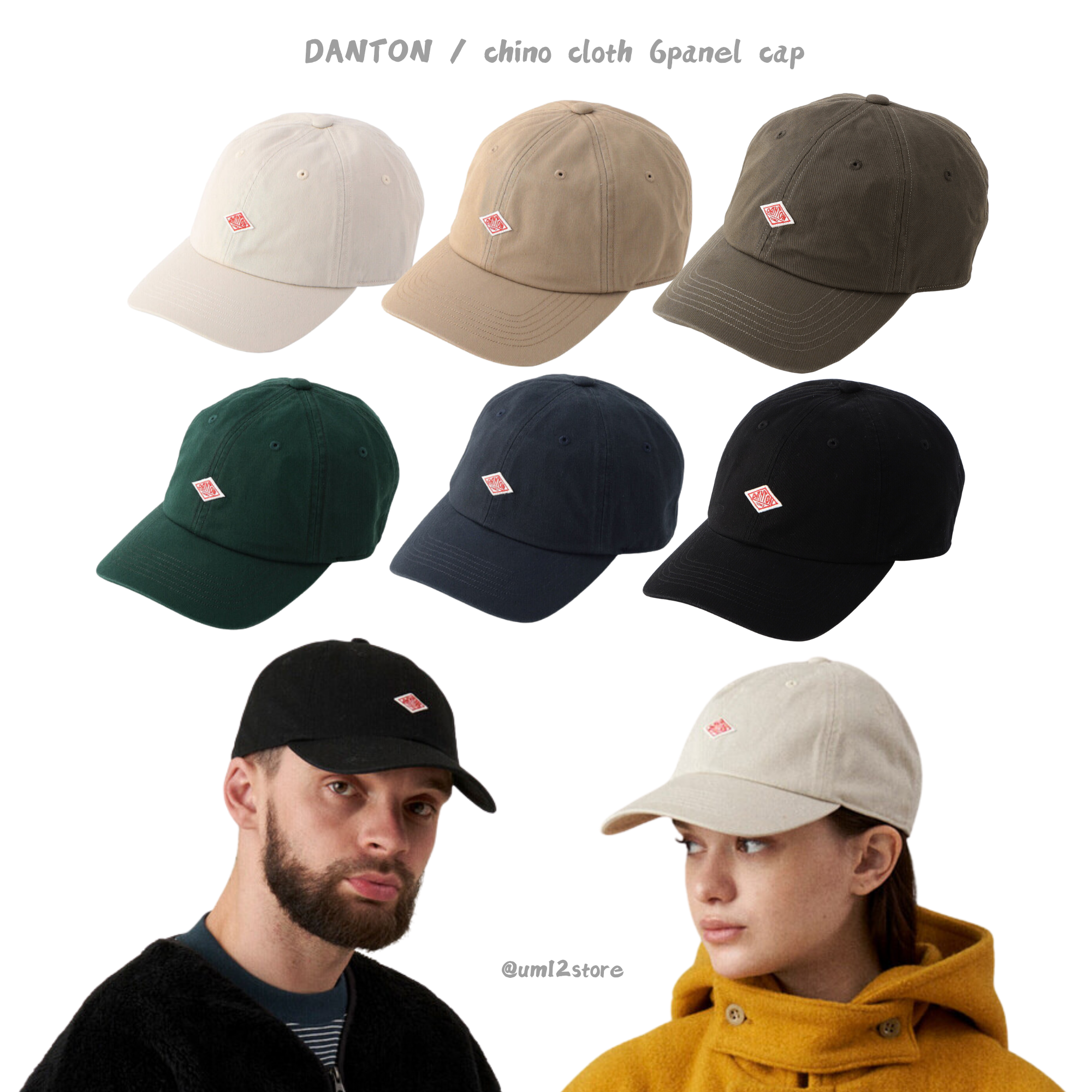 DANTON / chino cloth 6panel cap