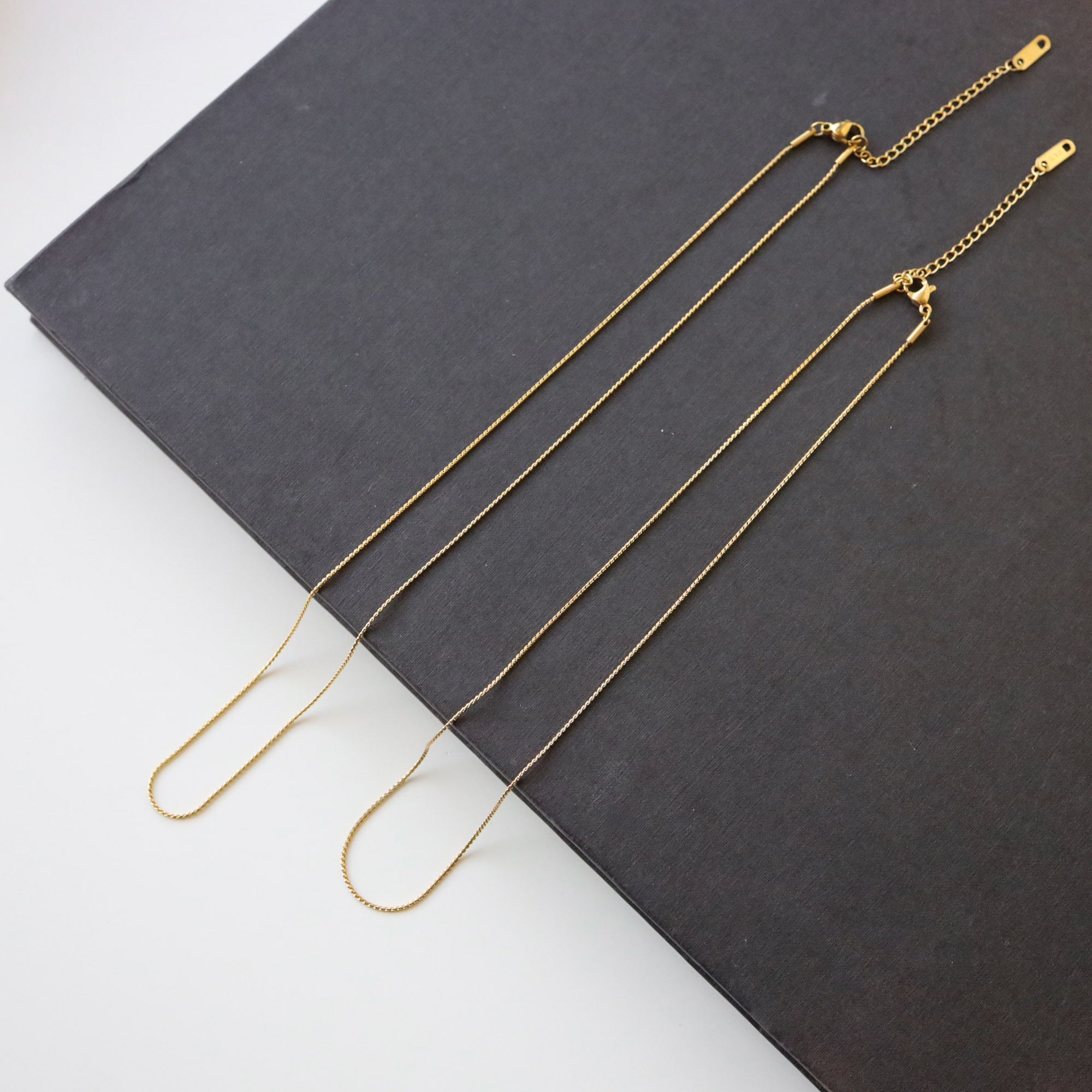 不怕水金色細鏈項鍊