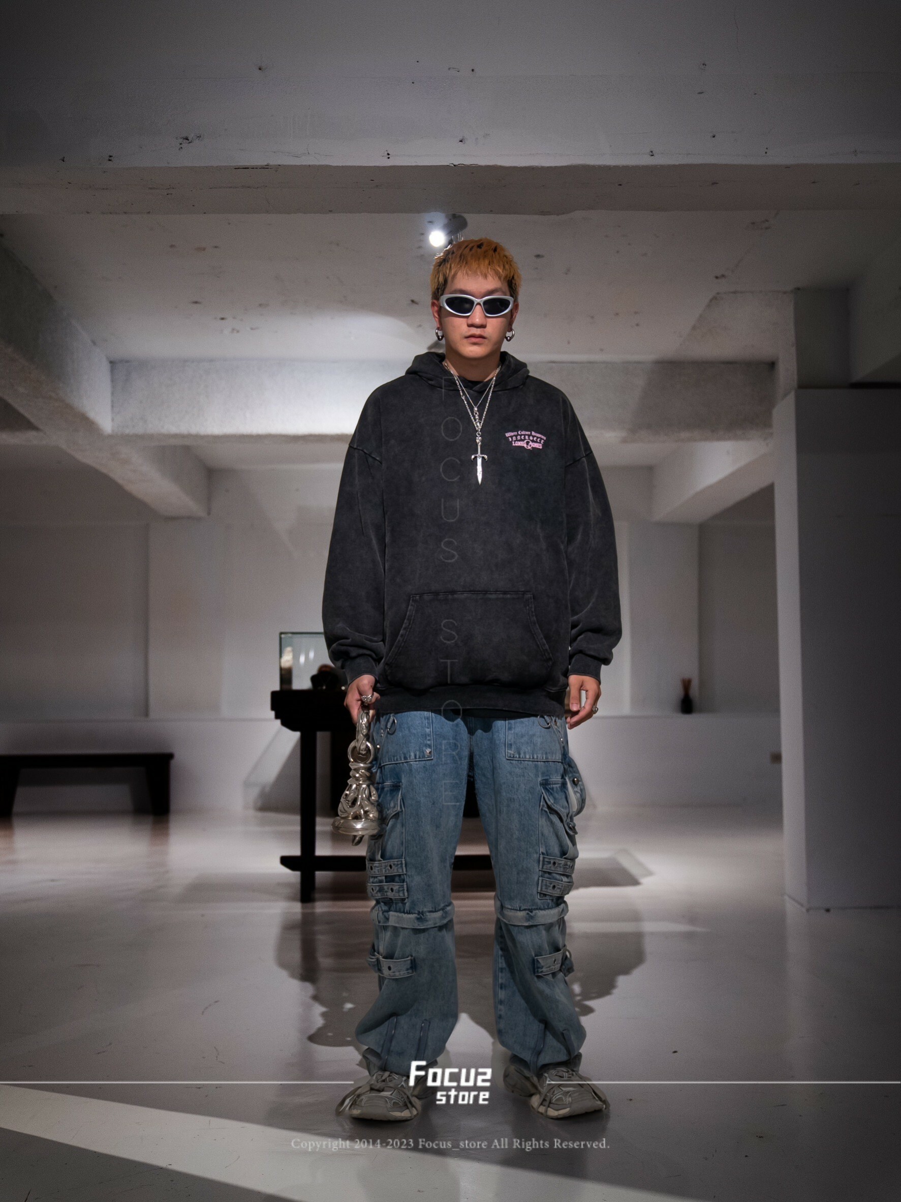 【Focus Store】預購 LoneOnes X INNERSECT Hoodie Washed/Purple/Black 水洗 紫綠