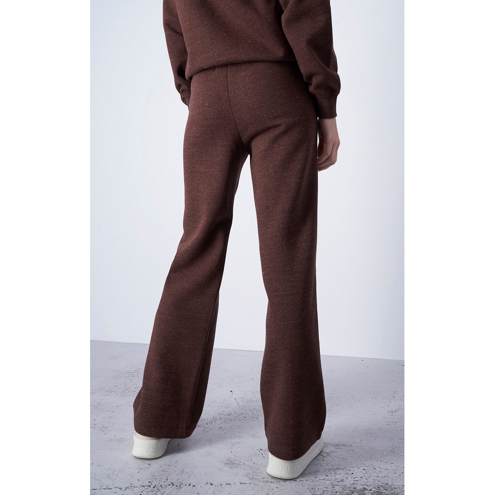 女款-【ECO 有機系列】有機棉高腰直筒長褲-咖啡（116732-MM505）