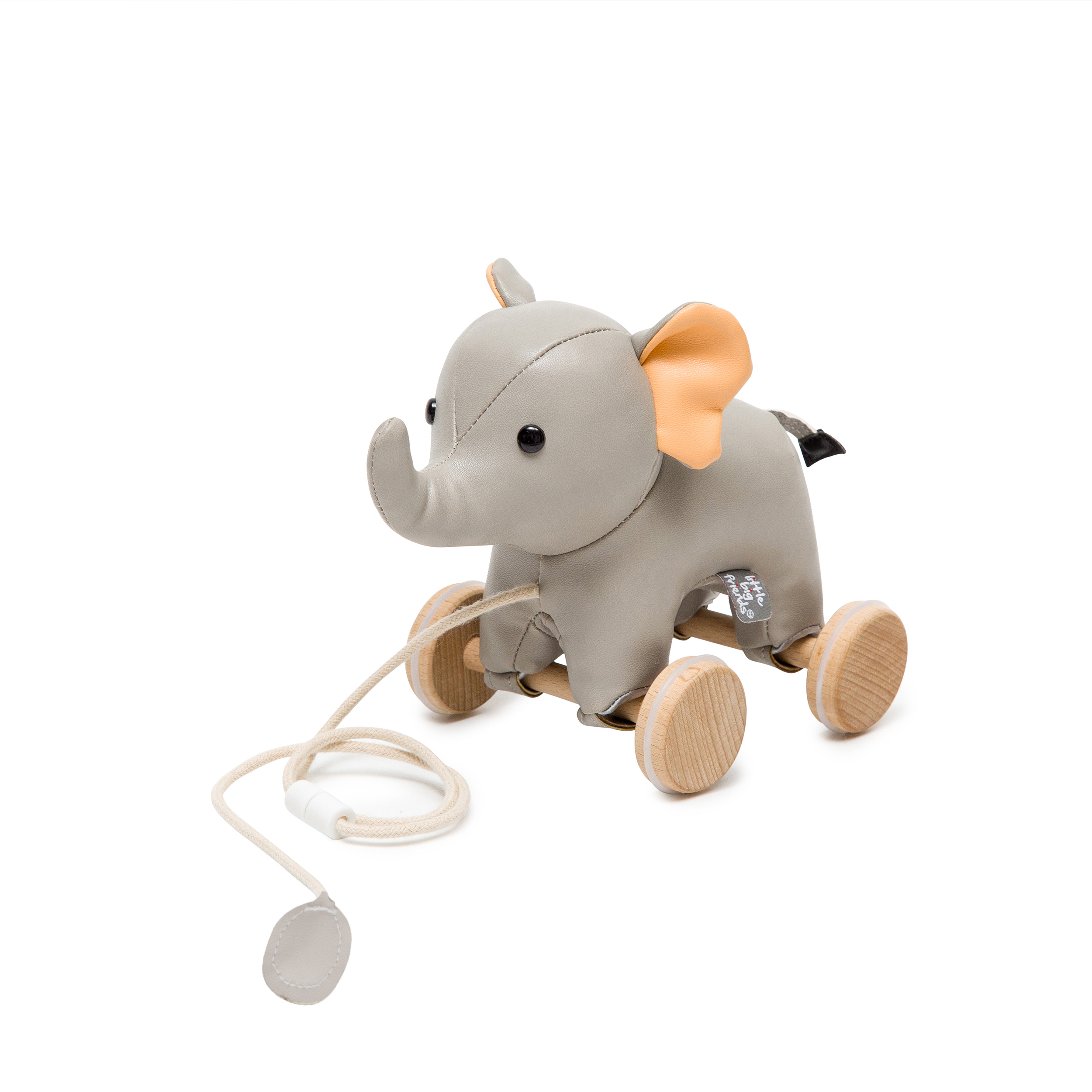 Vincent the pull along elephant - Oeko-tex_Little Big Friends