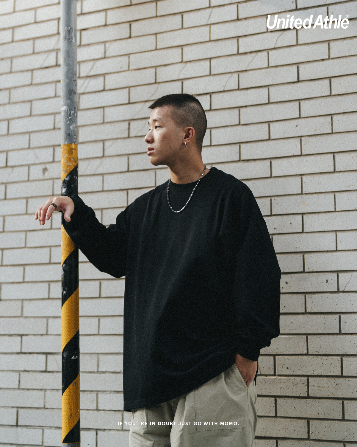 United Athle 9.01oz.重量級 寬版落肩長袖T恤 3442201  5色