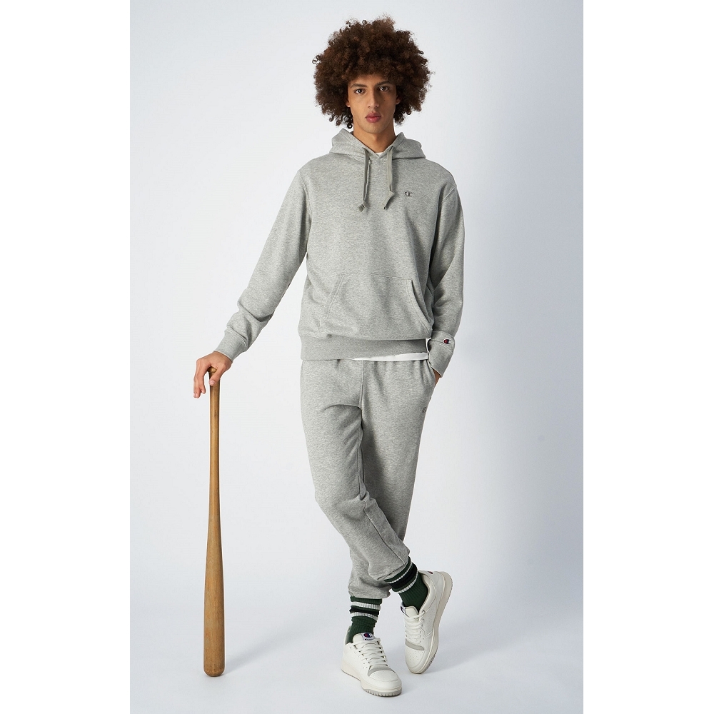 男款-ROCHESTER小C刺繡連帽衛衣-灰色（219065-EM031）