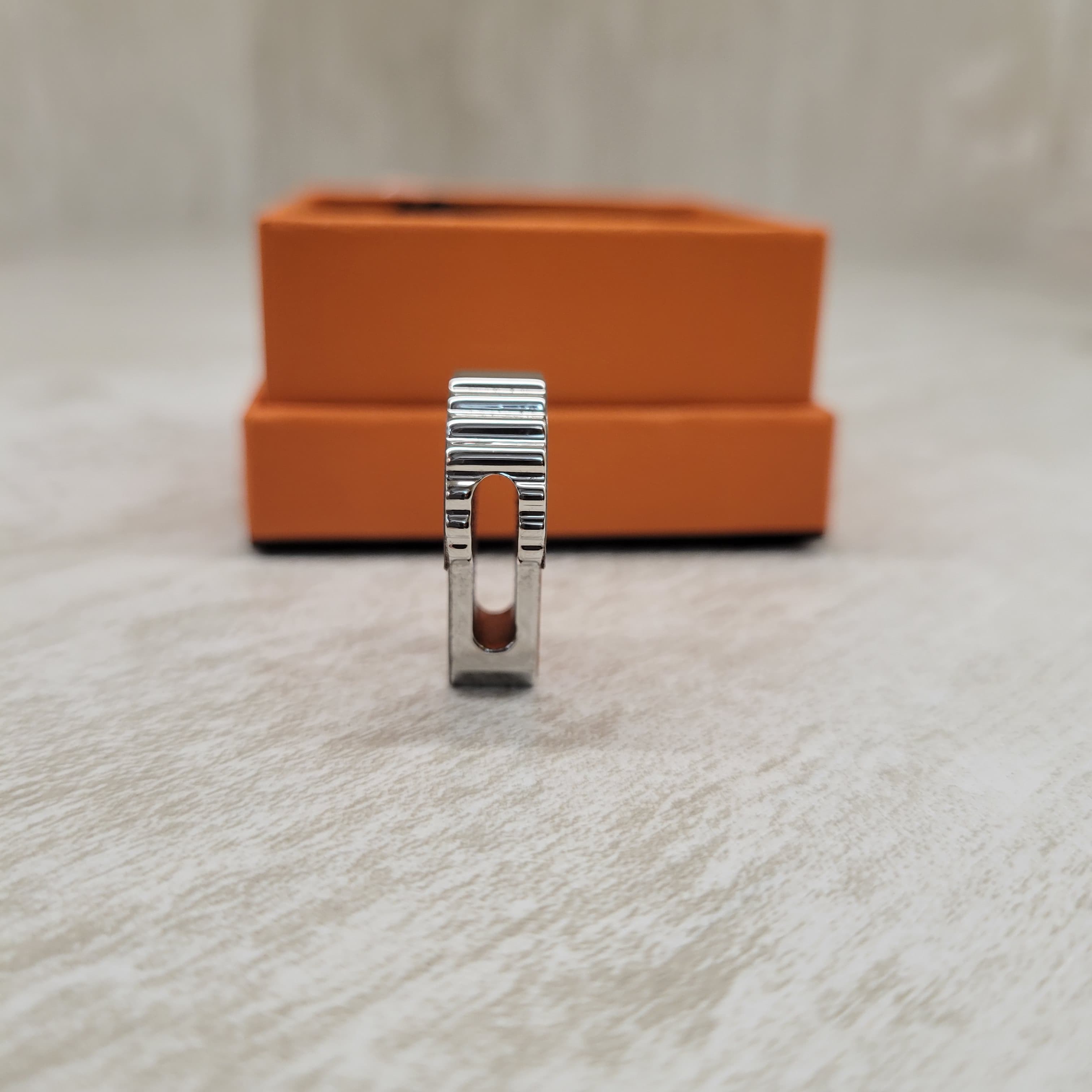 Hermes epaulette twilly ring orange 絲巾扣