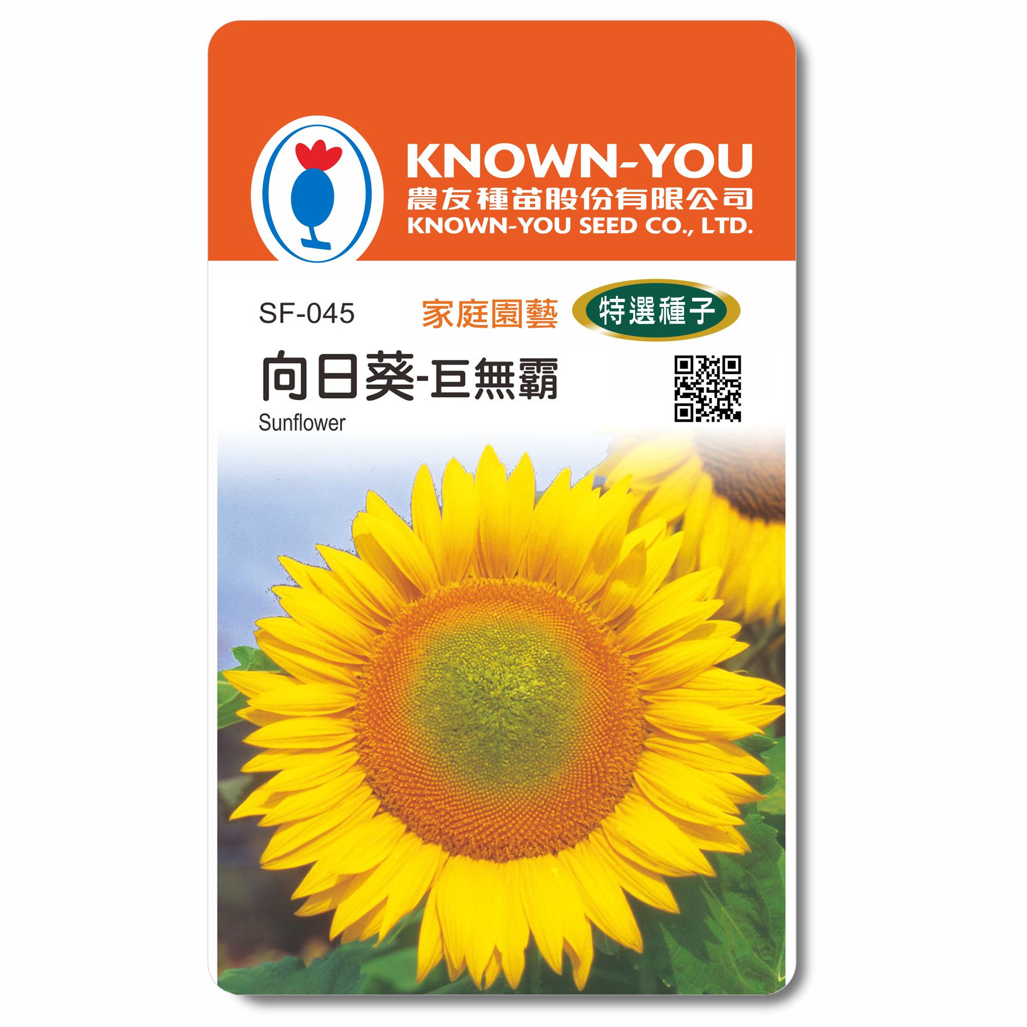 向日葵 特選花卉種子SF-045向日葵「巨無霸」